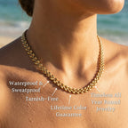 Molo Textured Wheat Link Necklace - Semprie