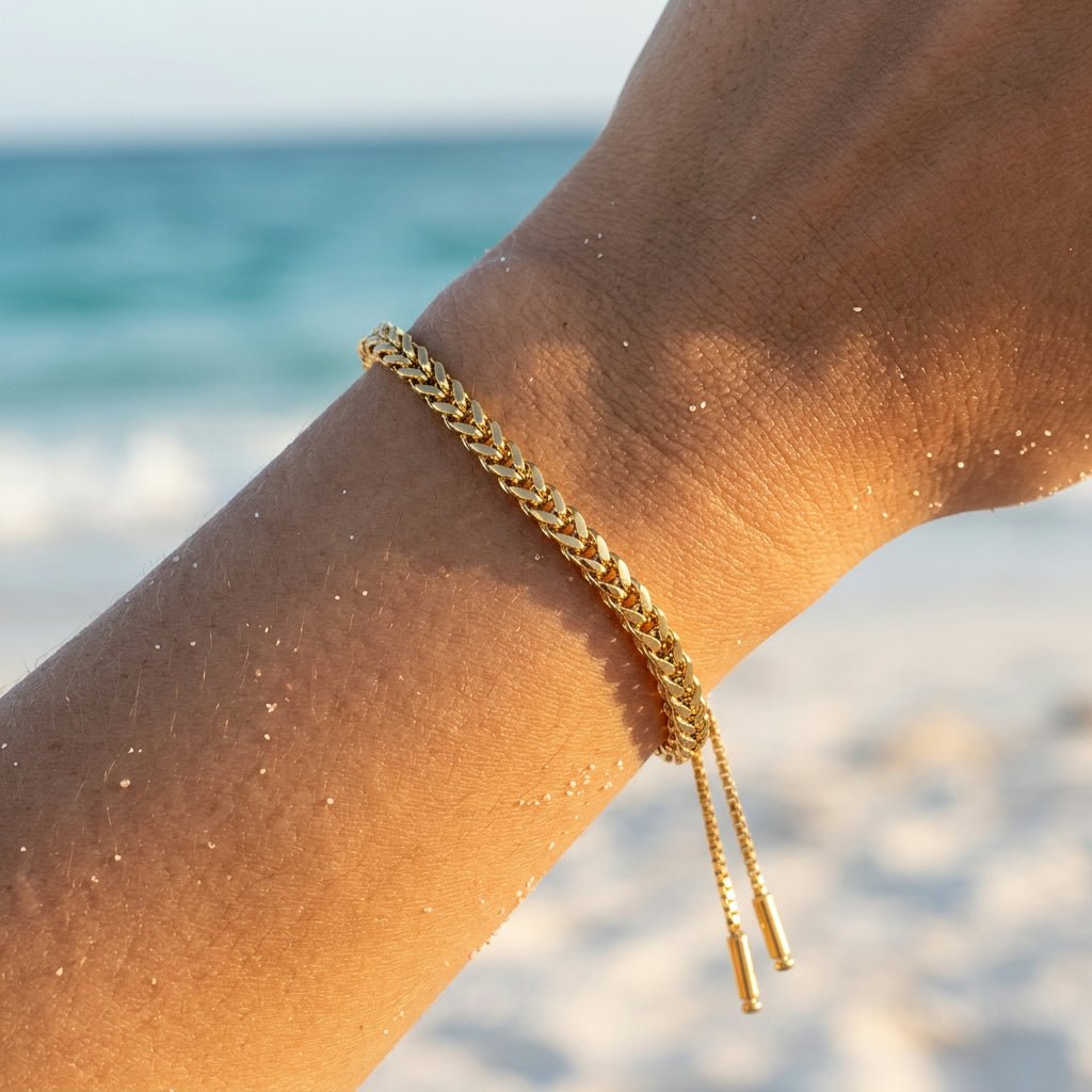 Molo Woven Wheat Bolo Bracelet