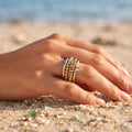 Multi-Texture Connected Multi-Band Ring - Semprie