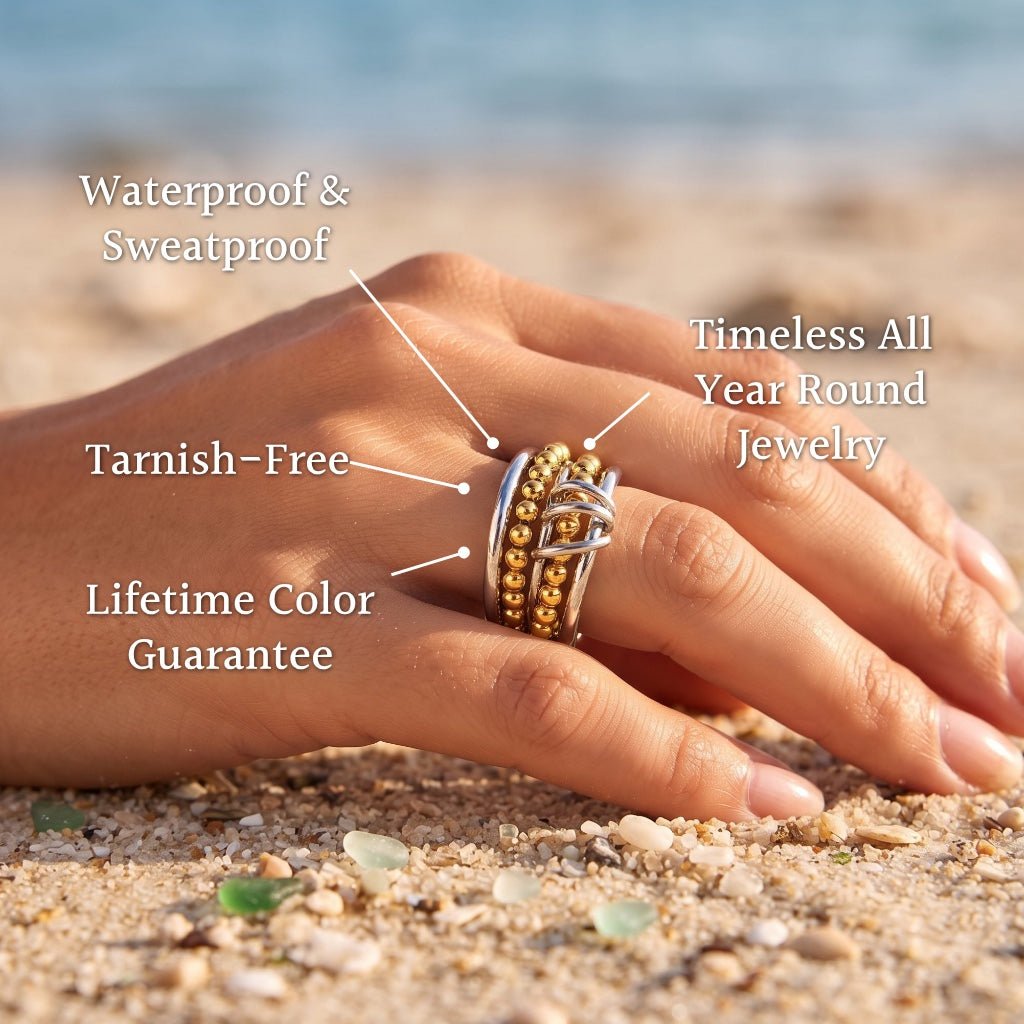 Multi-Texture Connected Multi-Band Ring - Semprie