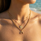 North Star Medallion Multi-Layer Necklace - Semprie