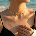 Open Circle Karma Ring Slender Necklace - Semprie