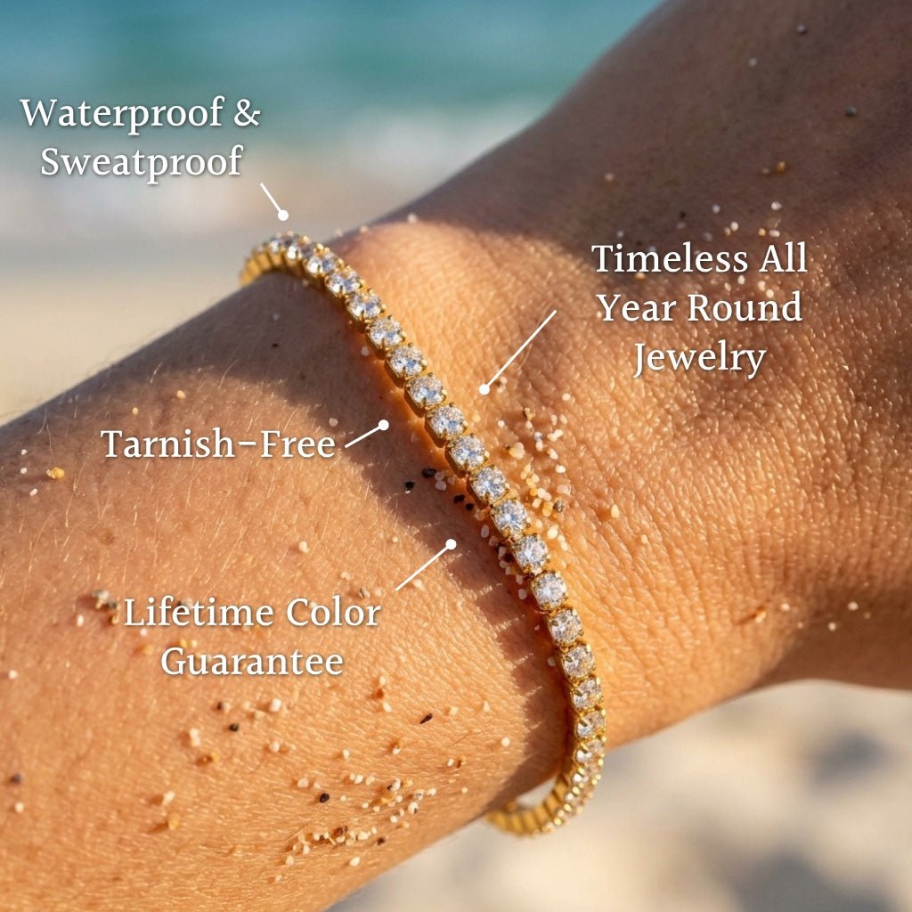 Ora Bezel-Set Round CZ Tennis Bracelet - Semprie