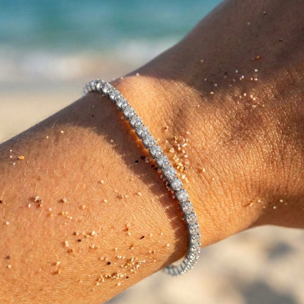 Ora Bezel-Set Round CZ Tennis Bracelet - Semprie