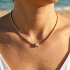 Ora Brilliant CZ Line Collar Necklace - Semprie