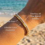 Ora Tennis CZ & Box Chain Combo Bracelet - Semprie