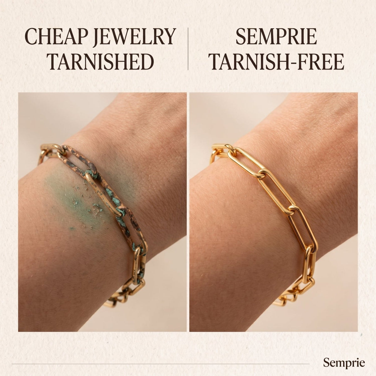 OT Toggle Clasp Double Chain Bracelet - Semprie