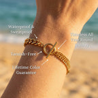 OT Toggle Clasp Double Chain Bracelet - Semprie