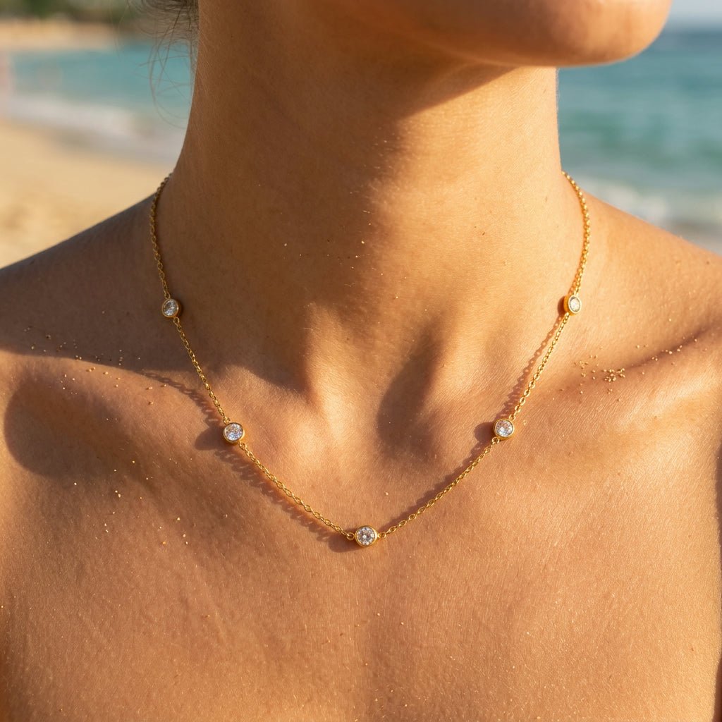 Polished Coin Medallion Fine Chain Necklace - Semprie