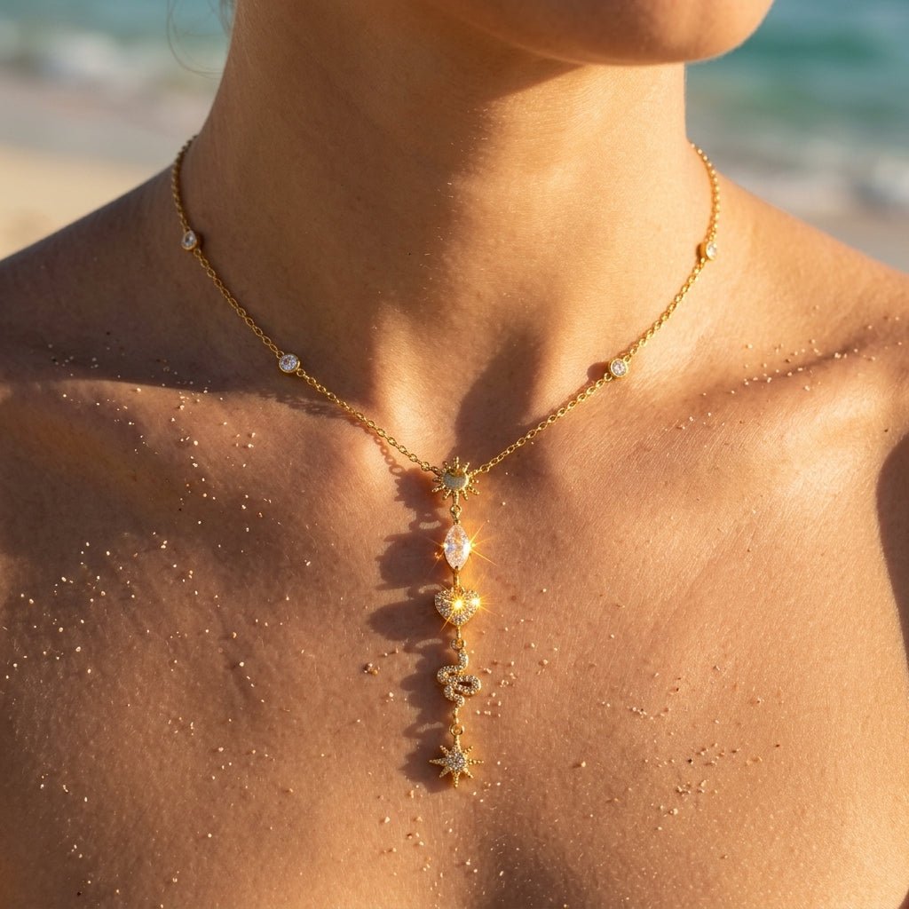 Radiant Sun Medallion Pendant Necklace - Semprie