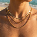 Riva Knotted Snake & Box Layered Necklace - Semprie