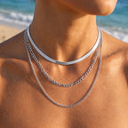 🎁 Riva Triple Chain Herringbone Layered Necklace (Free) - Semprie
