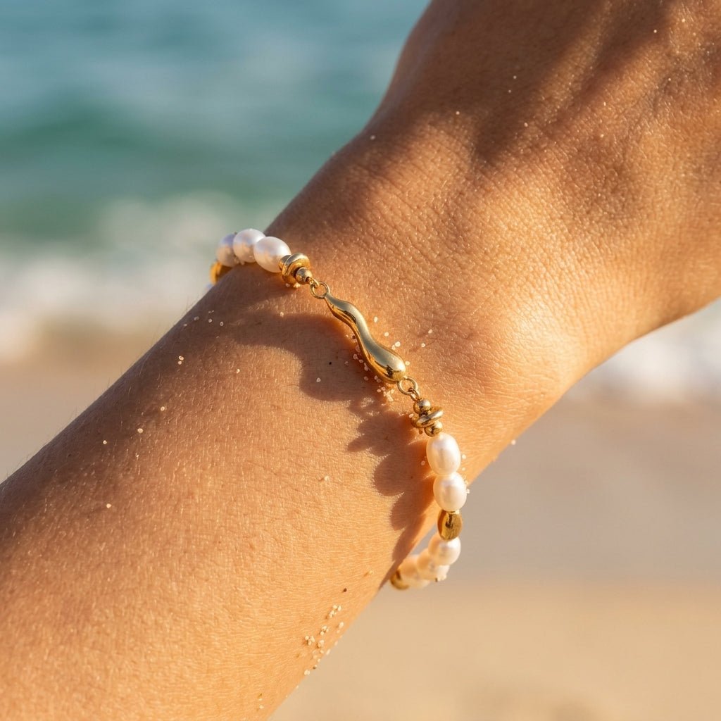 Sable Alternating Sphere Chain Bracelet