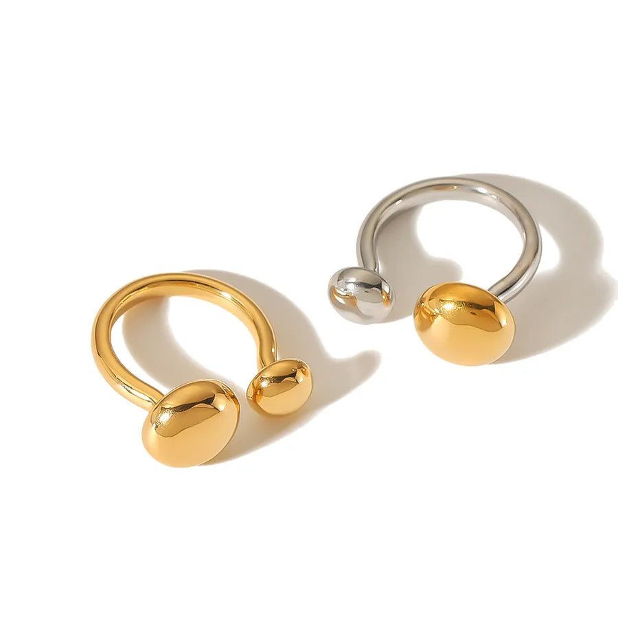 Sable Bypass Twin Sphere Terminal Open Ring - Semprie