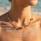 Sable Large Sphere Terminal Rigid Collar Necklace - Semprie