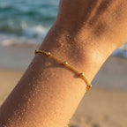 Sable Polished Bead Satellite Bracelet - Semprie