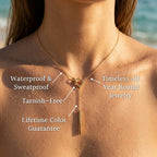 Sleek Minimalist Bar Pendant Necklace - Semprie