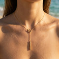 Sleek Minimalist Bar Pendant Necklace - Semprie