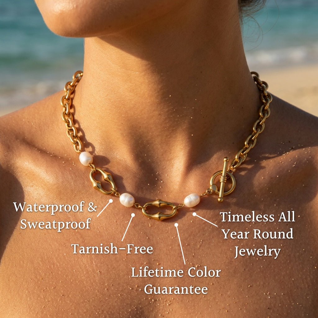Slender Polished Daily Cable Chain Necklace - Semprie
