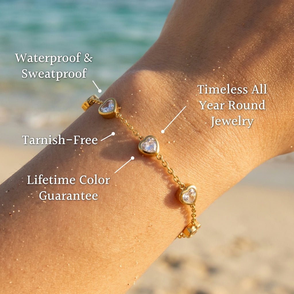 Textured Figaro Link Chain Bracelet - Semprie