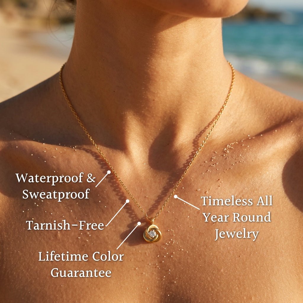 Trillion-Cut CZ Pendant Cable Necklace - Semprie
