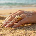 Triple Crossover Contour Wrap Ring - Semprie