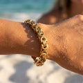 Triple Strand Intertwined Chain Bracelet - Semprie