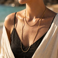 Vela Double Strand Snake Chain Layered Necklace - Semprie
