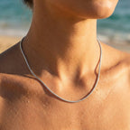 Vela Fluid Round Snake Chain Necklace - Semprie