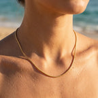 Vela Fluid Round Snake Chain Necklace - Semprie