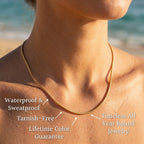 Vela Fluid Round Snake Chain Necklace - Semprie