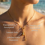 Vela Snake Chain Tassel Drop Necklace - Semprie