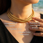 Vela Tubular Snake Chain Necklace - Semprie