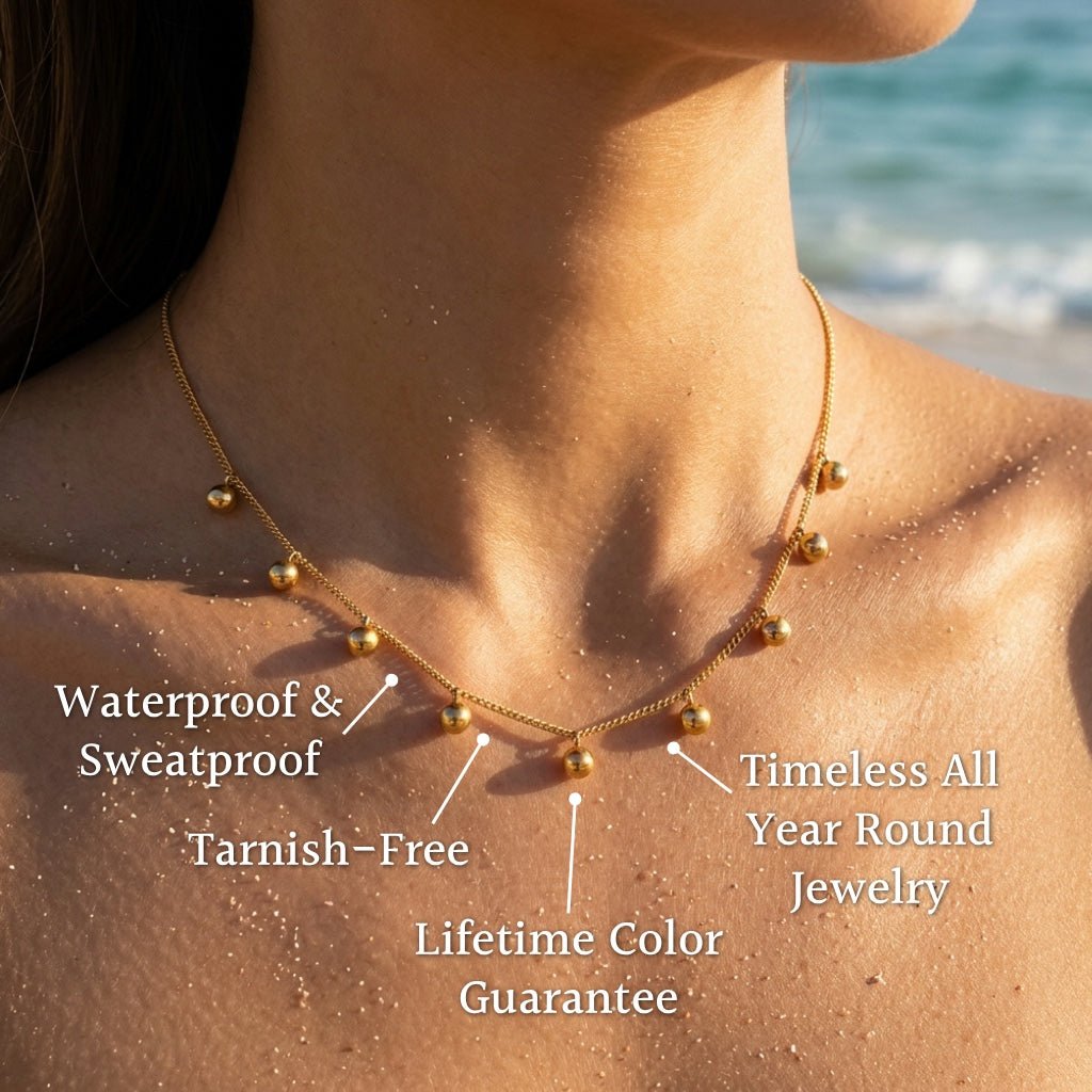 Vintage Sunburst Coin Pendant Chain Necklace - Semprie