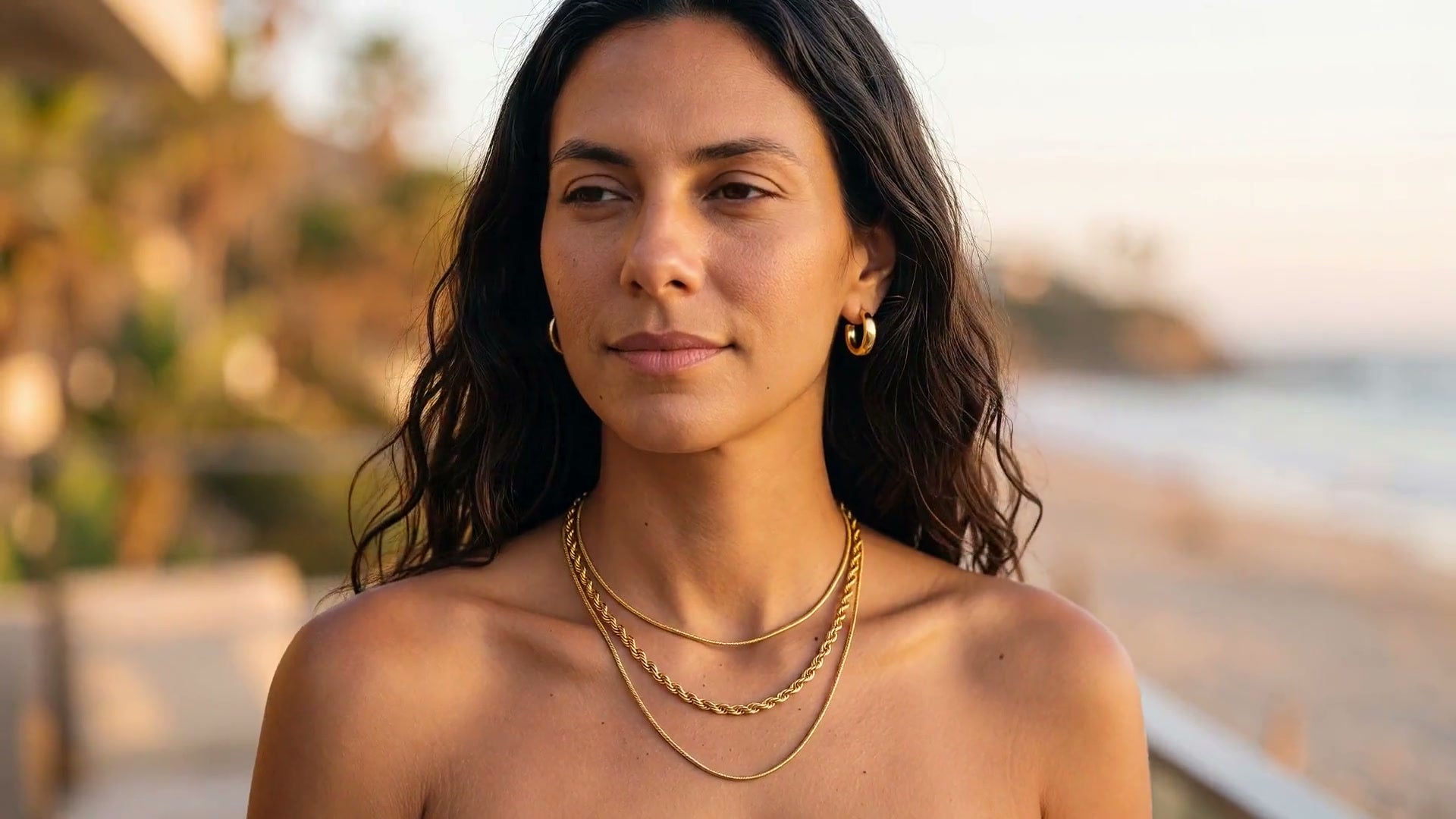 Semprie waterproof gold jewelry