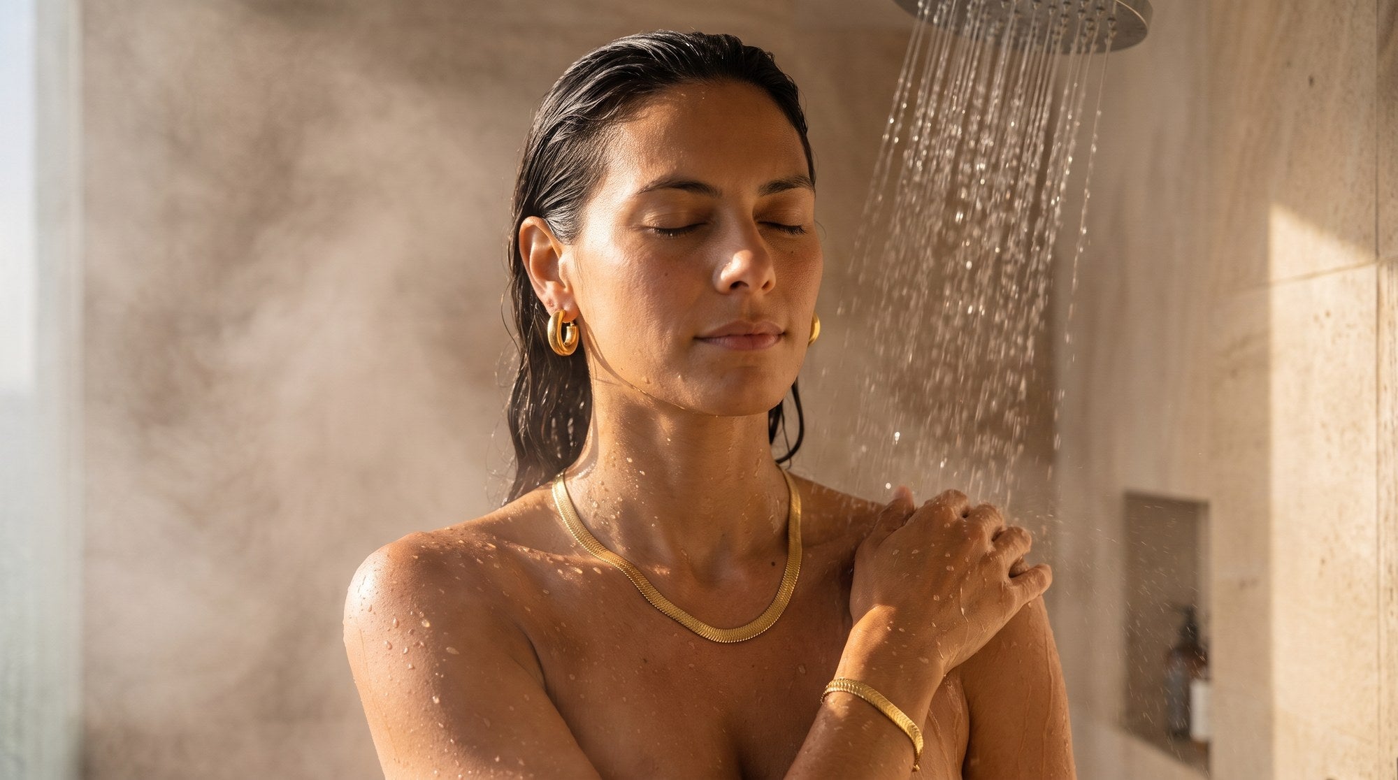 From your morning workout straight into the shower.